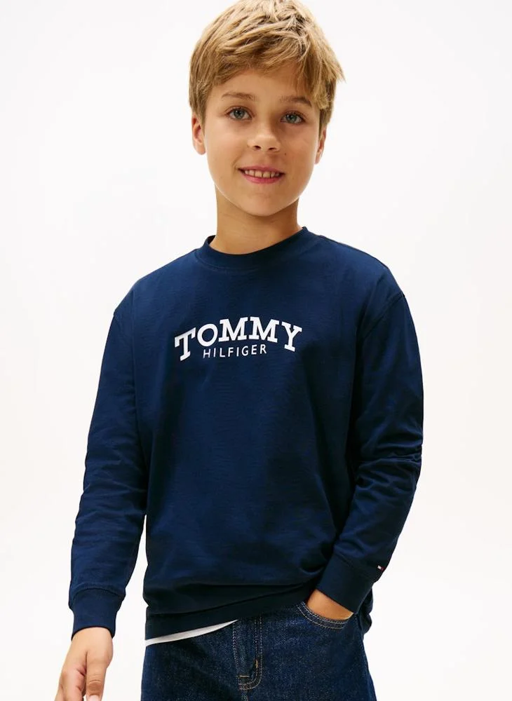 TOMMY HILFIGER Kids Monotype Print T-Shirt